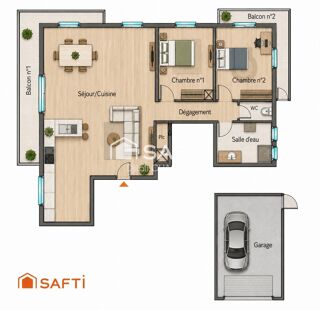  Appartement à vendre 3 pièces 88 m²