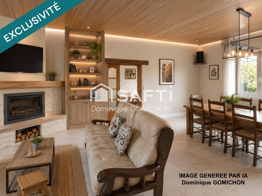 Spacieuse maison sur un terrain plat