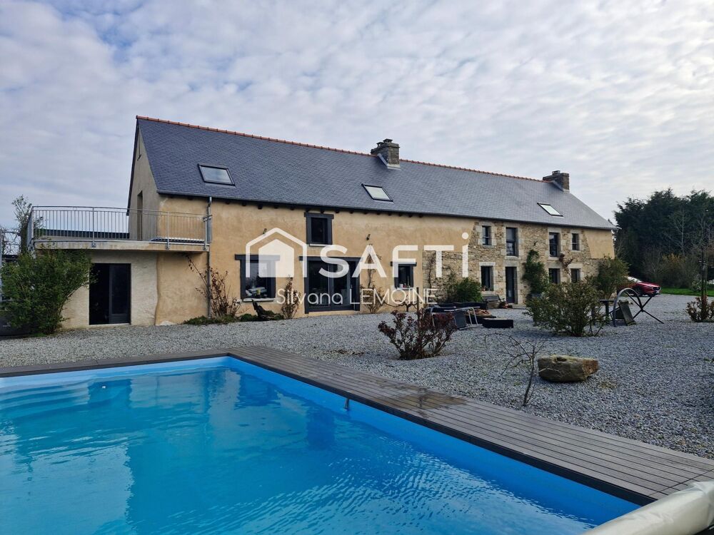 Vente Maison Longère d'environ 200 m2 habitables avec vie de plain-pied Meneac