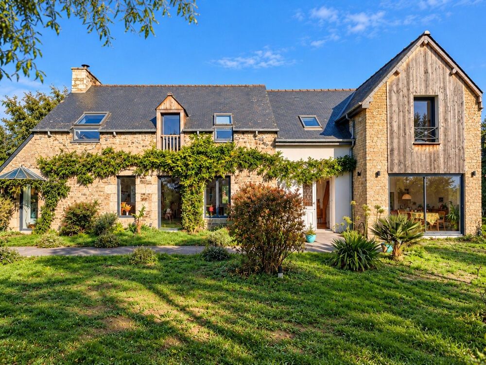 Vente Maison Proche Lancieux, T8, plain pied ensemble longères, Littoral en campagne Beaussais-sur-mer