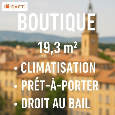 Aix en Provence, hyper centre ville, boutique de pr&egrave;s de 20 m&sup2;. 15000 13100 Aix-en-provence