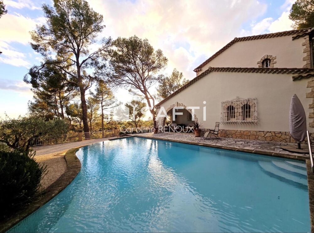 MÉRINDOL  Maison d'exception 145 m² avec vue panoramique et piscine à débordement  Terrain 3 265 m²