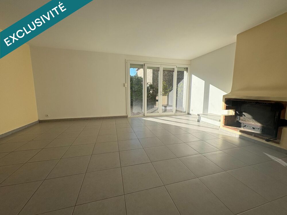 Maison plein pied 95m², 3 chambres et jardin.