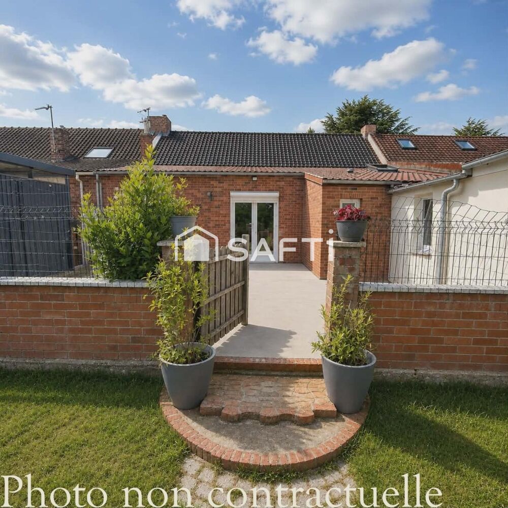 Maison familiale rénovée avec jardin sans vis-à-vis à Mazingarbe