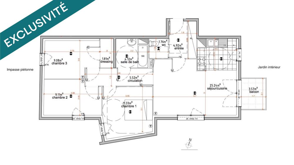 Vente Appartement Appartement familial bien agencé au calme Ivry-sur-seine