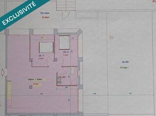 Vente Appartement Grand T3 de 87m2 avec double séjour et terrasse de 70m2... Eygalieres