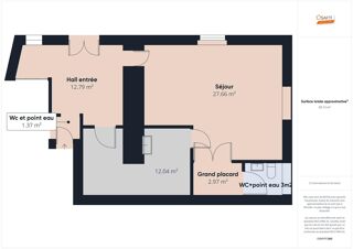  Appartement à vendre 3 pièces 62 m²