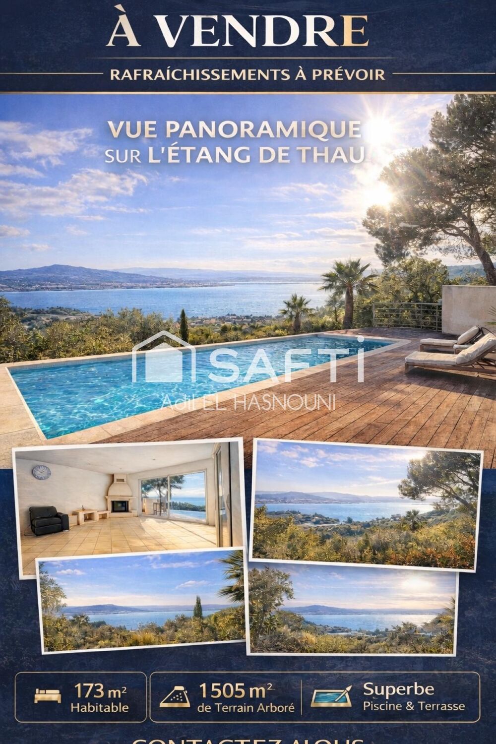 OPPORTUNITÉ RARE  VUE ÉTANG  173 m²  1500 m² DE TERRAIN  599 999 €