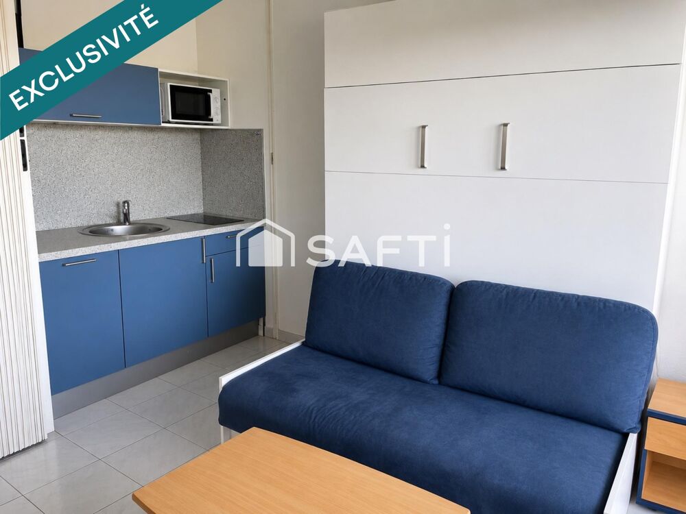 Vente Appartement à 400m de la mer Studio cabine entièrement rénové et entièrement meublé + loggia La grande-motte