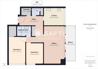  Appartement à vendre 3 pièces 75 m²