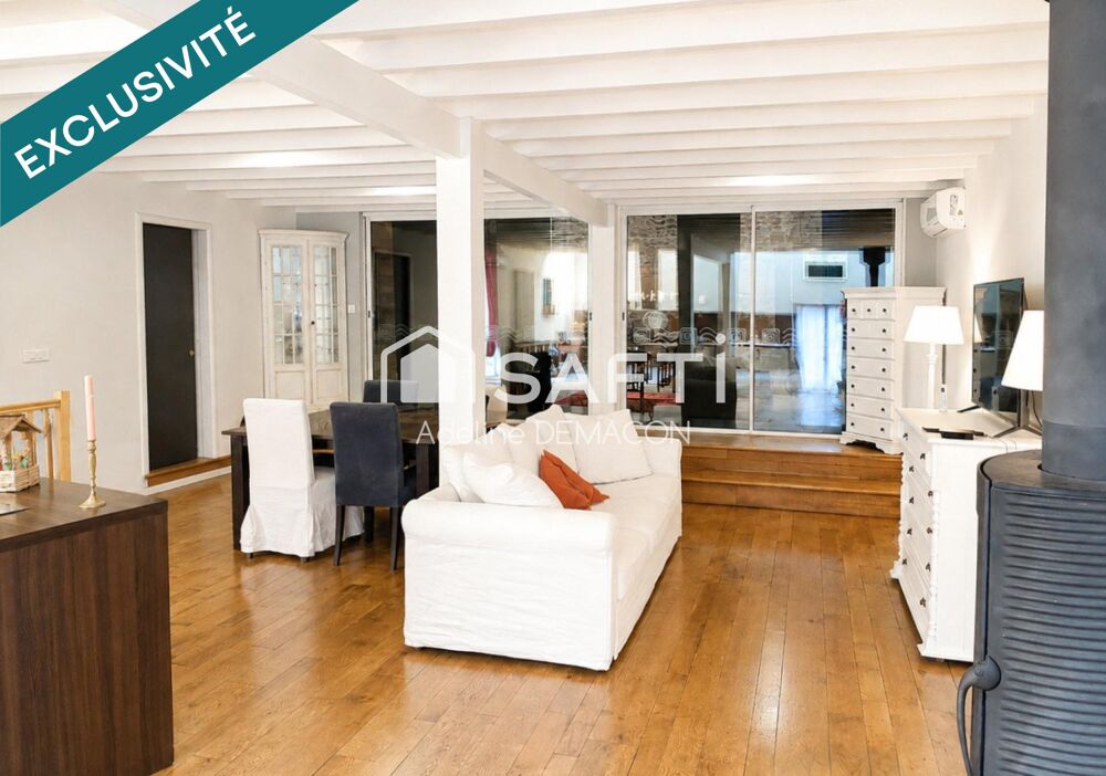 Maison Atypique, pleine de charme, gîte, 5 chambres, garage et local commercial