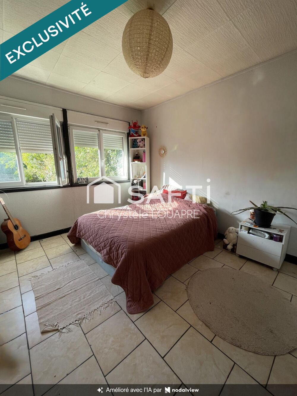Vente Maison Maison de plain-pied actuellement louée 110 m² habitable 3 chambres 1 bureau Saint-julien-de-l'escap