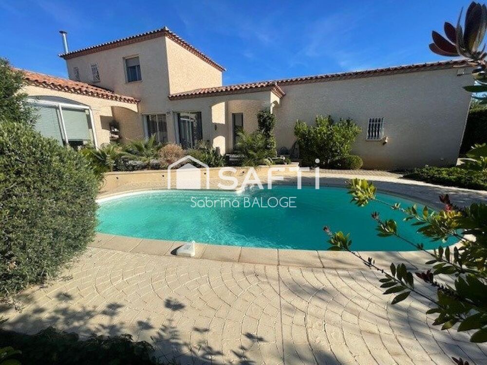 Vente Maison Villa d'environ 110m2  sur un grand terrain arboré Canet