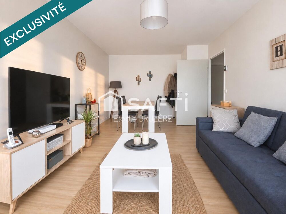 BEL APPARTEMENT F2 REFAIT A NEUF DANS RESIDENCE SECURISEE AVEC ASCENSEUR