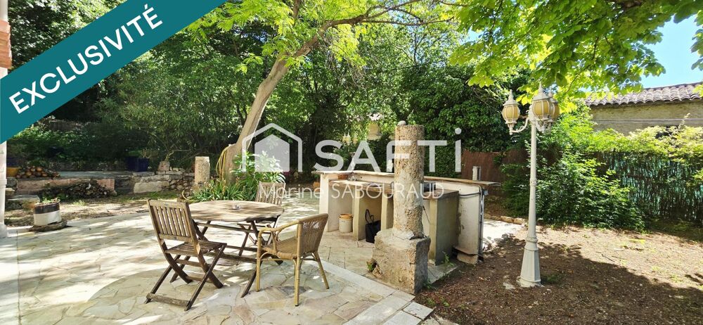 Maison Provençale avec Grotte troglodyte et bassin d'ornement