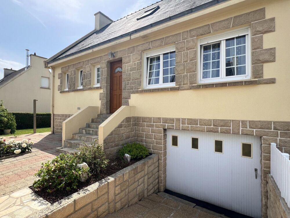 Vente Maison Maison familiale de 90 m² avec sous-sol complet, véranda et jardin arboré Dirinon