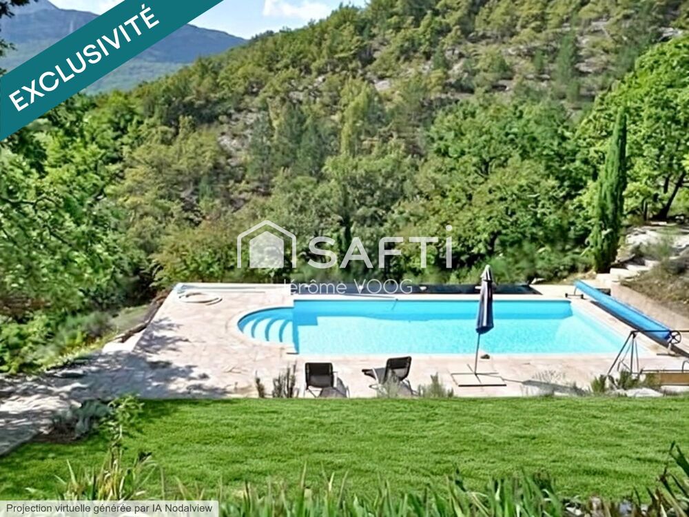 Vente Maison EXCLUSIVITÉ – Domaine d'exception avec trois maisons, piscine et vue panoramique Propriété rare et confidentielle au cœur des Al Noyers-sur-jabron