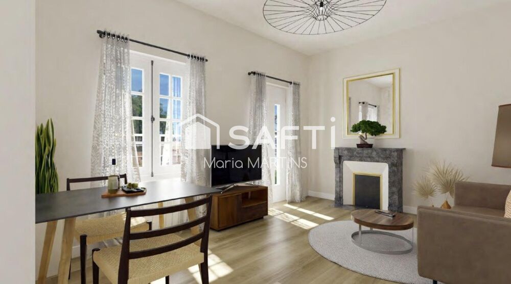 Duplex T2 bis avec balcon - Charme & volumes - Centre Libourne