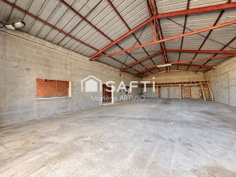   LES PUJOLS (09100) – ENTREPÔT 300 M² + BUREAU 20 M² – TERRAIN 1 600 M² 
