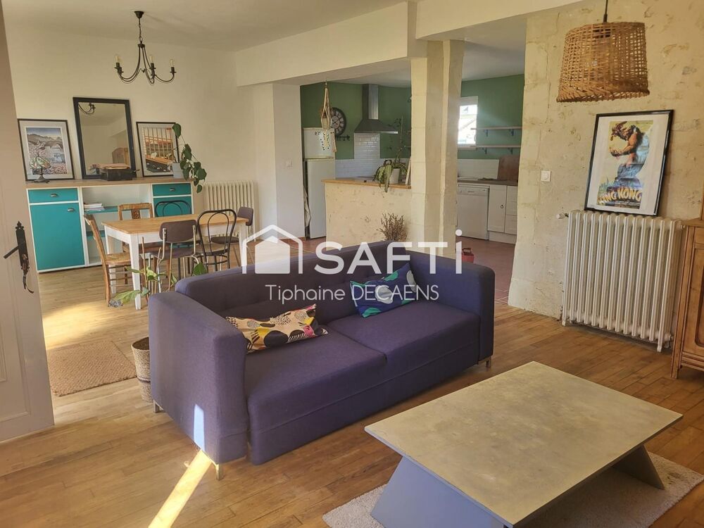 Vente Maison maison avec sous sol intégral, grande pièce de vie cuisine ouverte, dépendance et garage Cinq-mars-la-pile