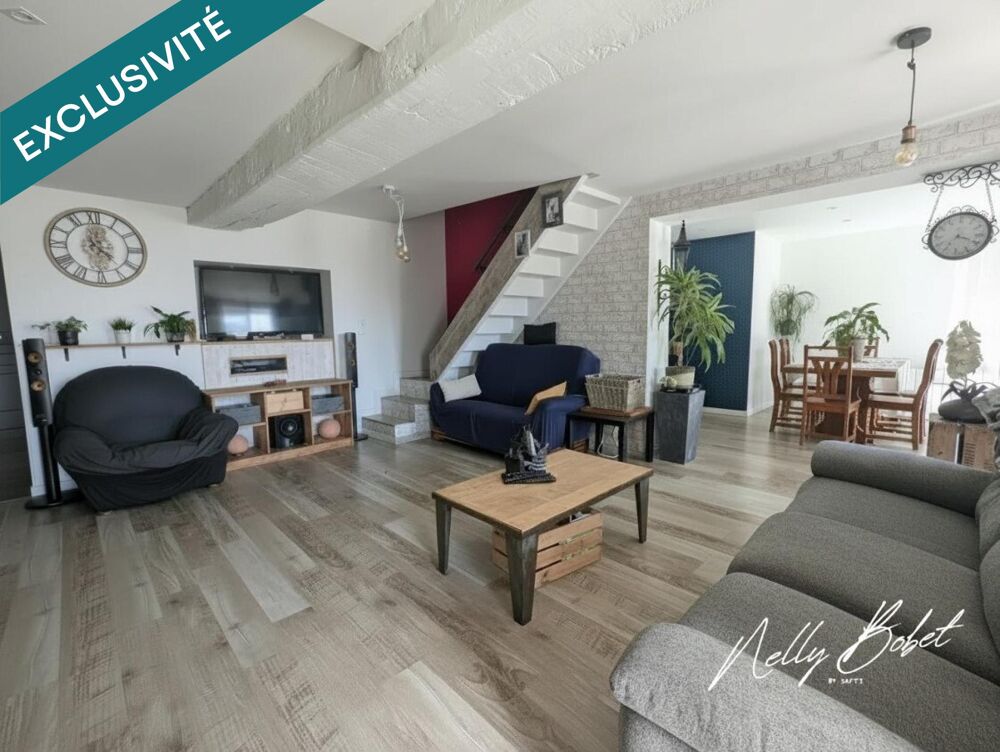 MAISON FAMILIALE - GRANDE PIECE DE VIE - 3 CHAMBRES + BUREAU