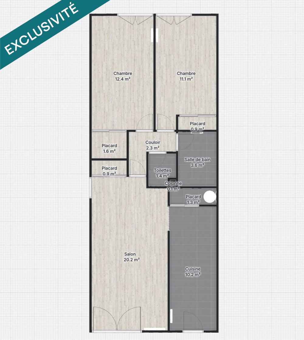 Vente Appartement Appartement 3 pièces avec balcon, cave et parking Longjumeau