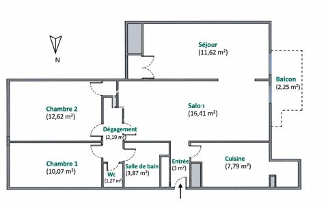  Appartement à vendre 4 pièces 68 m²