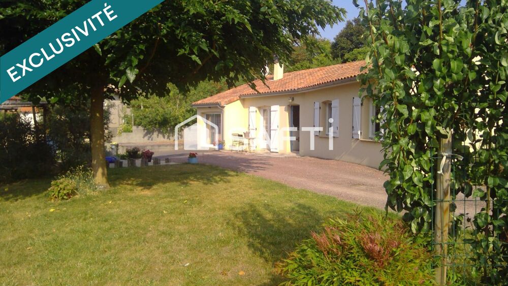 Belle maison de 115 m2 sur terrain de 1600 m2 ; toute équipée et prete à vivre