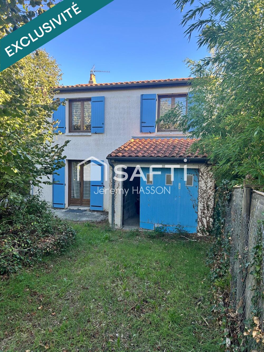 Rare sur le secteur, Maison 4 chambres, 1 bureau, garage attenant, terrain de 1156m²