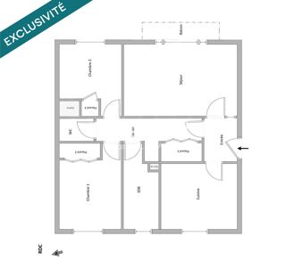  Appartement à vendre 3 pièces 63 m²