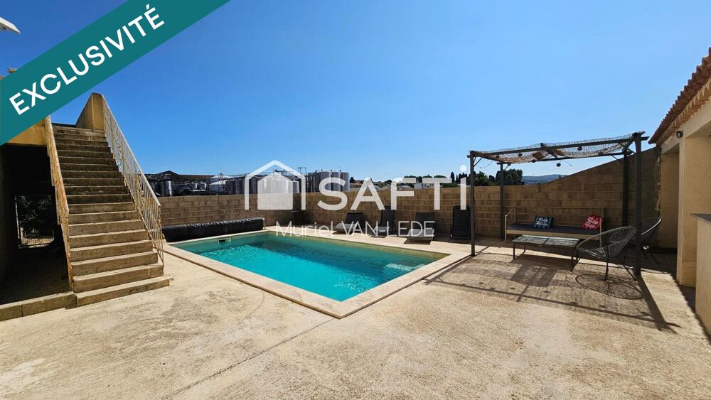 Maison 4 pièces avec piscine et garage de 110 m².