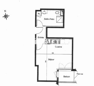  Appartement � vendre 1 pi�ce 32 m�