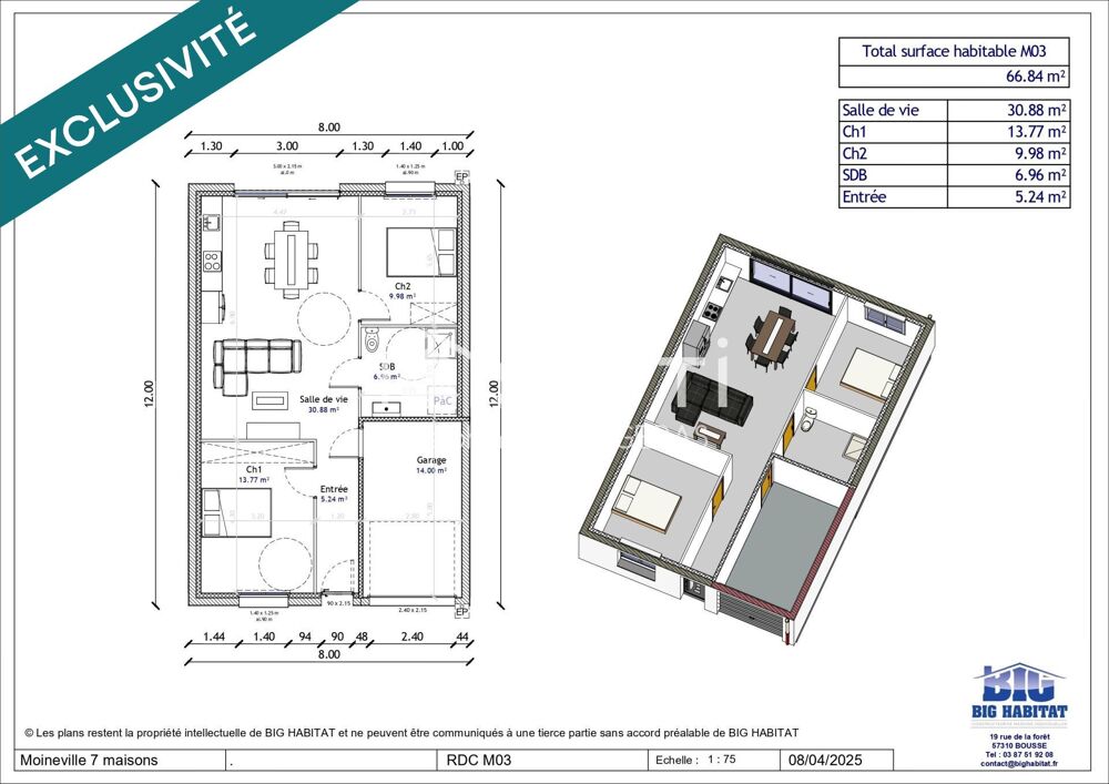 Moineville Lotissement le Kinchamps, plain pied