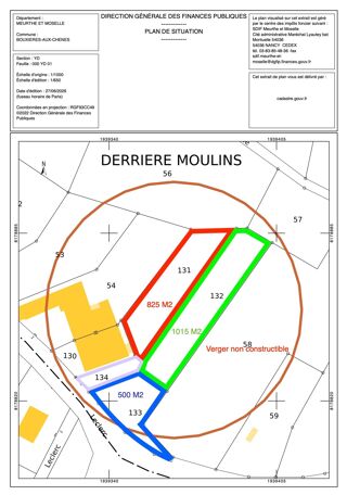  Terrain à vendre 825 m²