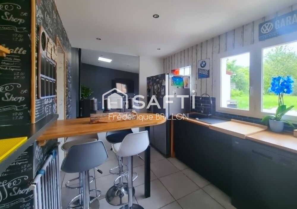 BRUAY-LA-BUISSIÈRE  Maison mitoyenne 120 m²  Terrain 800 m²  4 chambres