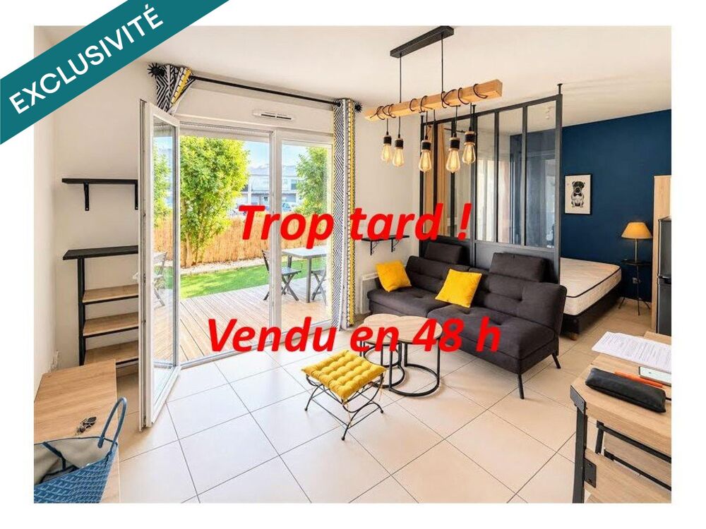 T1 bis en rez-de-jardin avec parking et terrasse