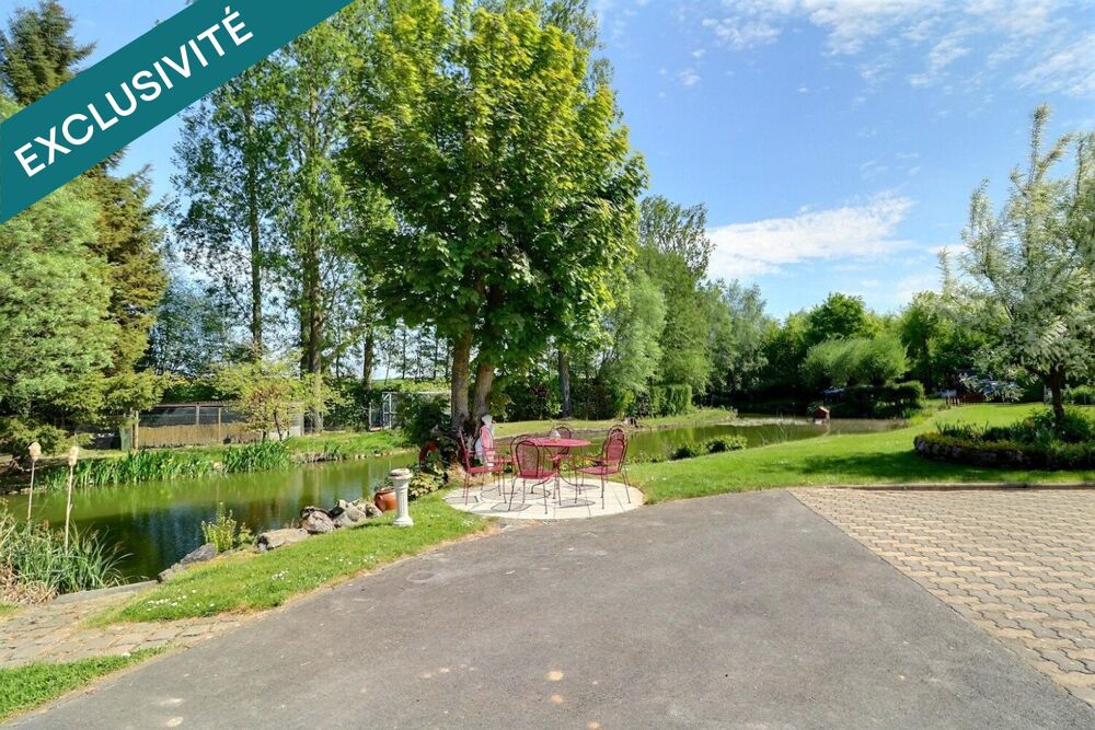 Vente Maison Pavillon individuel, de plain-pied, avec étang de pêche, sur 5000 m2, en pleine campagne ! A Solesmes. Solesmes
