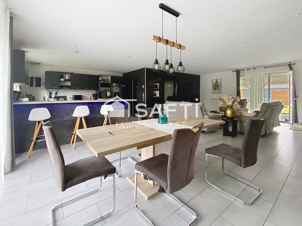 Maison plain-pied avec 5 chambres + 1 bureau
