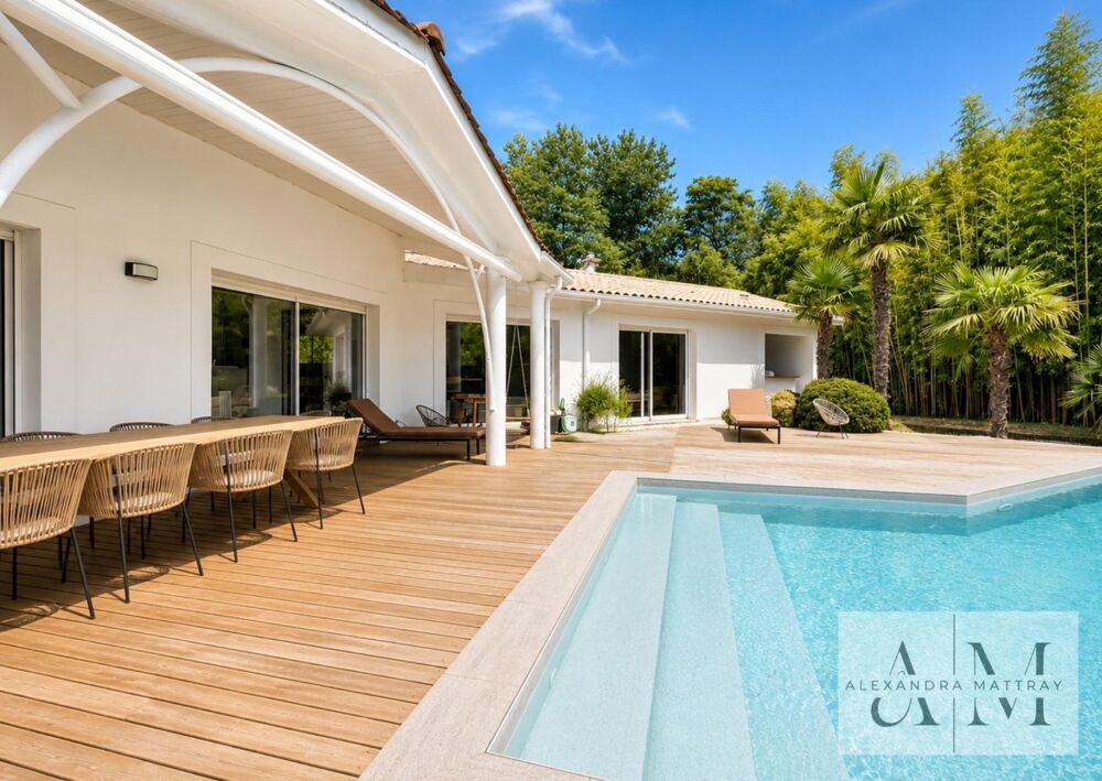 Vente Maison Villa de plain pied d'environ 210 m², 5 chambres, piscine, aucun vis à vis Bruges