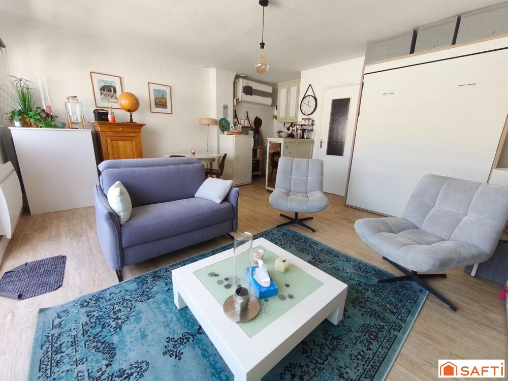 Appartement 32 m² - balcon - 200 mètres de la plage.