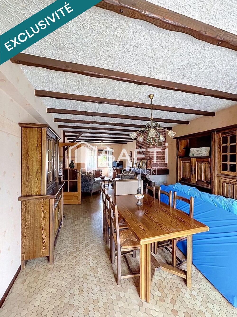 EXCLUSIVITÉ SAFTI  Maison de 98 m² avec jardin, garage et sous-sol complet