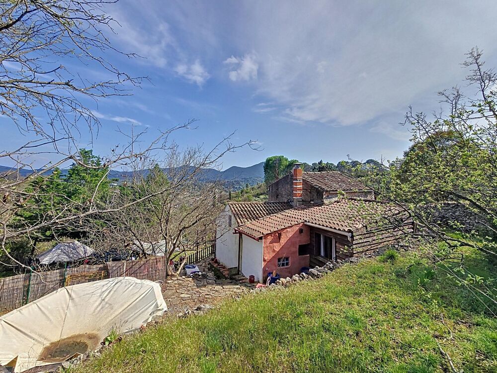 Vente Maison Mas T3 avec vue imprenable et terrain de caractère sur les hauteurs de Bédarieux – Environnement rare Bedarieux