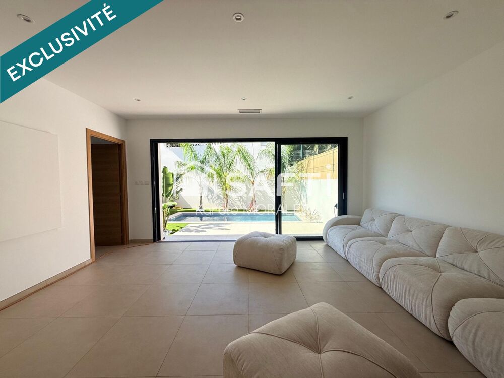 Vente Maison PERPIGNAN, PORTE D ESPAGNE, BELLE VILLA NEUVE DE 130 M2, T5 AVEC PISCINE ET GARAGE Perpignan