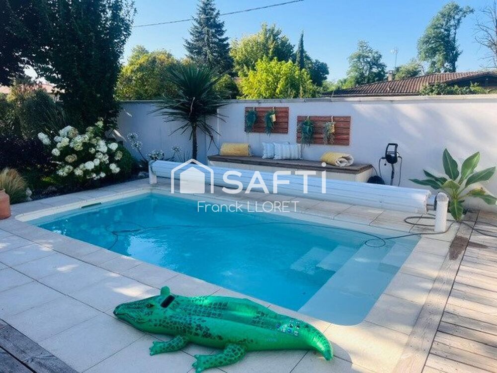 Maison contemporaine 5 chs, piscine, garage