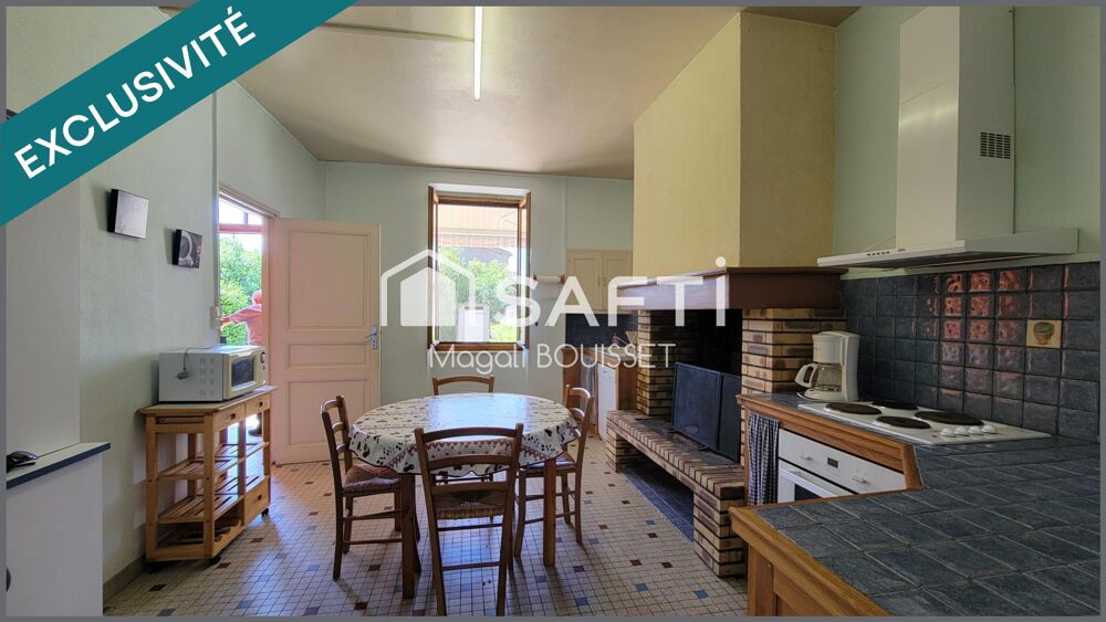 Maison T6 de 172m² et sa grange attenante et grenier, jardin et terrasse.