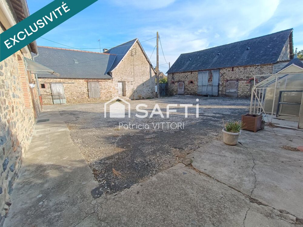 Ancienne fermette en pierre avec nombreuses dépendances sur 1.6 ha de terrain