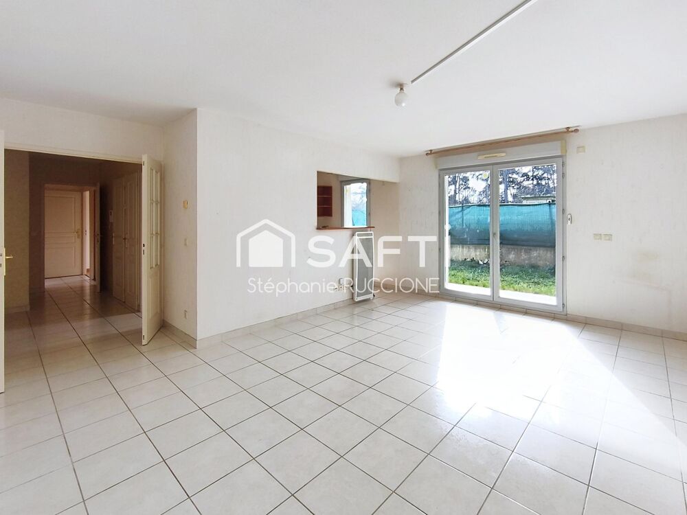Appartement T3, garage, cave, place de parking, jardinet