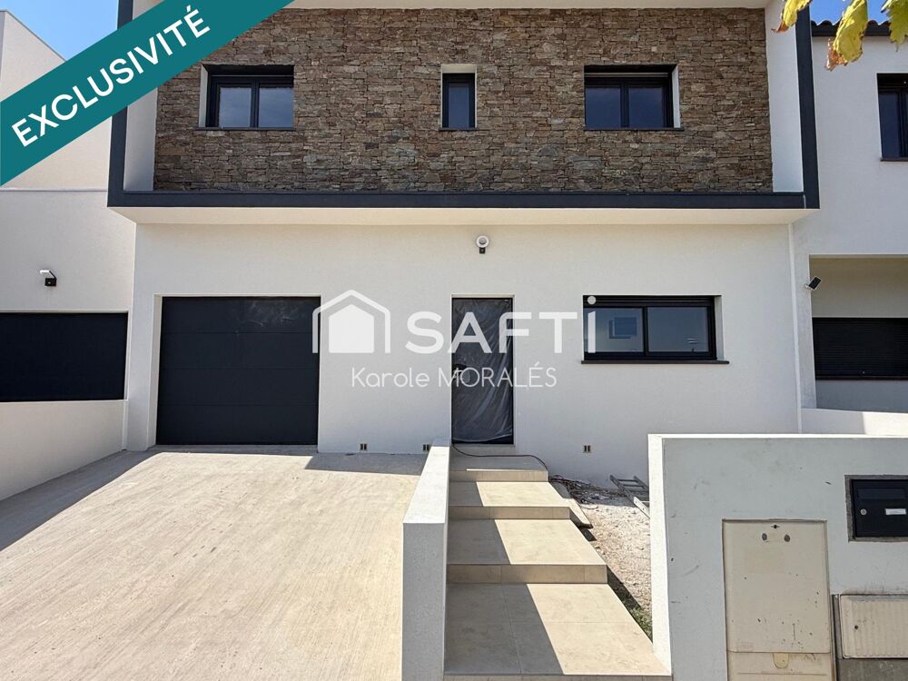 Vente Maison PERPIGNAN, PORTE D ESPAGNE, BELLE VILLA NEUVE DE 130 M2, T5 AVEC PISCINE ET GARAGE Perpignan