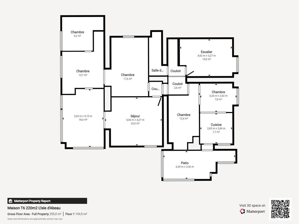 MAISON FAMILIALE DE CARACTÈRE À RÉNOVER  220 m² ENV.  TERRAIN 1 082 m²