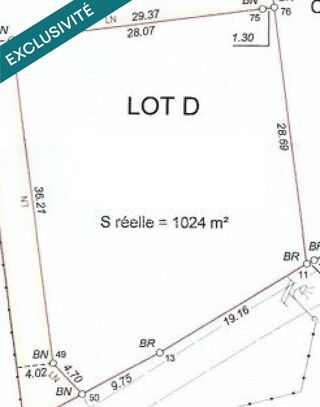  Terrain � vendre 1024 m�